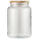 Opbevaringsglas med træ låg 3000 ml 2. sort. Opbevaringsglas med træ låg 3000 ml 2. sort.