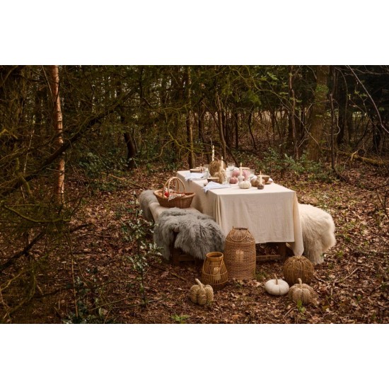 Dekogræskar stor naturfarvet canvas