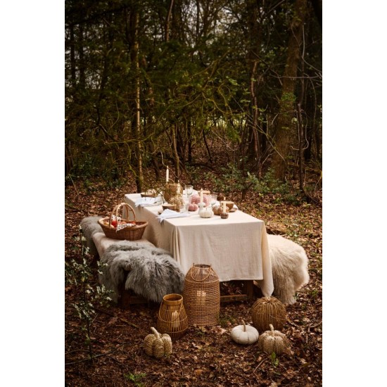 Dekogræskar stor naturfarvet canvas