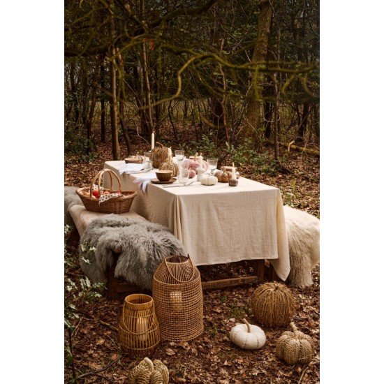 Dekogræskar stor naturfarvet canvas