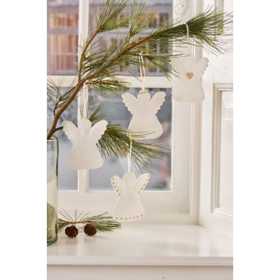 Engel 1 stk assorteret broderi anglaise My Nostalgic Christmas Engel 1 stk assorteret broderi anglaise My Nostalgic Christmas