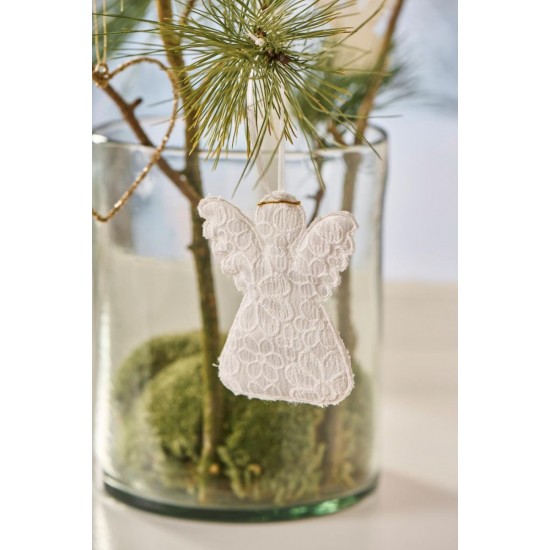 Engel 1 stk assorteret broderi anglaise My Nostalgic Christmas Engel 1 stk assorteret broderi anglaise My Nostalgic Christmas