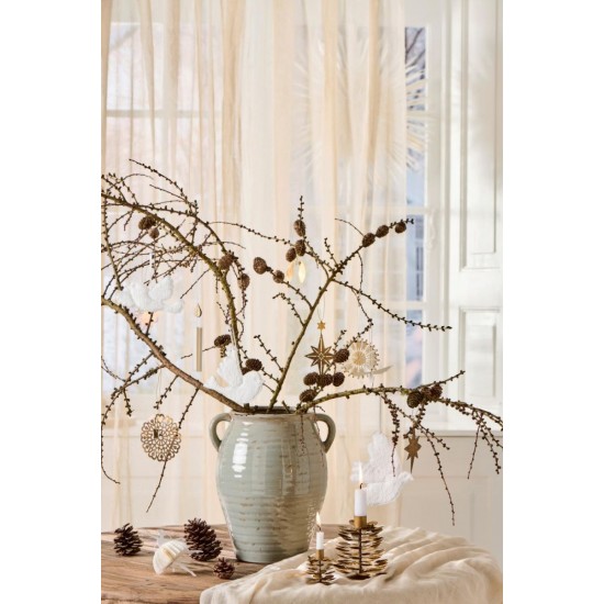 Fugl broderi anglaise 1 stk assorteret My Nostalgic Christmas Fugl broderi anglaise 1 stk assorteret My Nostalgic Christmas