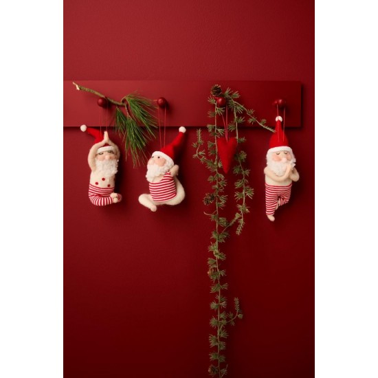 Hjerte til ophæng filtet uld