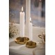 Lysestage til 1,3 cm lys - kertelys Gloria messing
