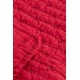 Quilt rød med korssting 130x180cm