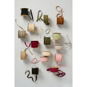 Velourbånd på spole 10 m rosa