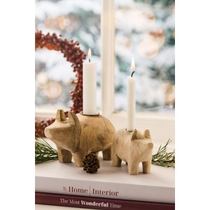 Stage til 1,3 cm lys gris UNIKA træ med metalindsats