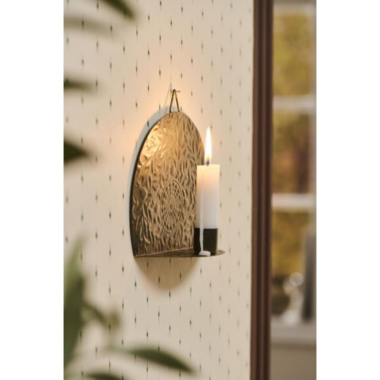 Vægstage til 2,2 cm lys irret patina