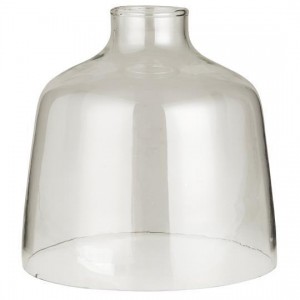 Glasklokke 17cm med lille åbning foroven mundblæst