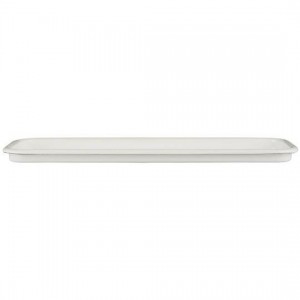 Bakke aflang emalje hvid med hvid kant Bakke aflang emalje hvid med hvid kant