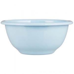 Müsliskål emalje lyseblå
