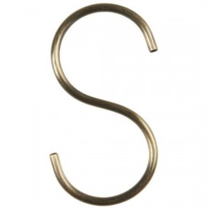 S-krog antik messing-look S-krog antik messing-look