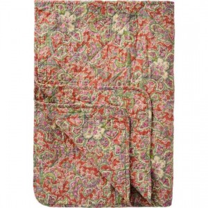 Quilt orange med paisleymønster Quilt orange med paisleymønster