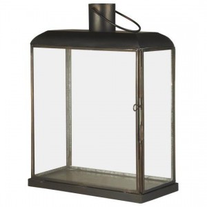 Lanterne 28 cm sort metal Lanterne 28 cm sort metal