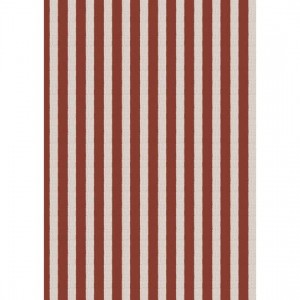 Gavepapir røde striber tekstil-look 5 meter rulle