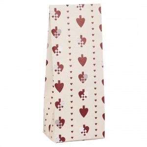 Klodsbundspose flettede hjerter 100 stk