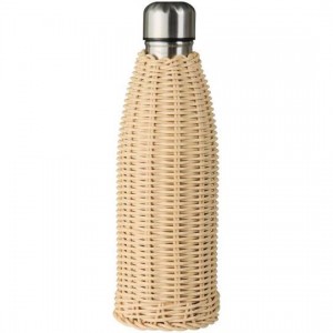 Termoflaske natur polyrattan håndflettet 500 ml