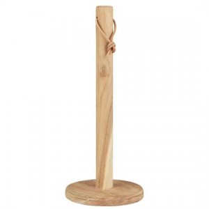 Køkkenrulleholder med lædersnor akacietræ Køkkenrulleholder med lædersnor akacietræ