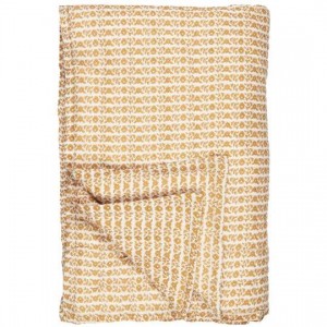 Quilt Celina mustard blomster