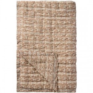 Quilt Charlotte brunt bladrankemønster