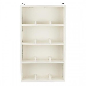 Væghylde med 4 opdelte hylder 12 rum UNIKA