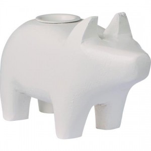 Gris hvid Stage til 2,2 cm lys UNIKA træ med metalindsats Gris hvid Stage til 2,2 cm lys UNIKA træ med metalindsats