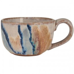 Krus med hank Trosa blå struktur