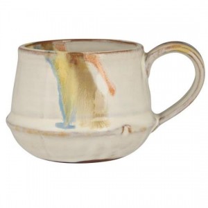 Krus med hank Kalmar flerfarvede striber