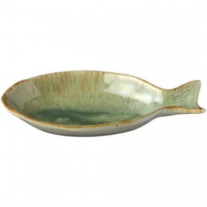 Skål Ocean Green fiskeformet 21cm
