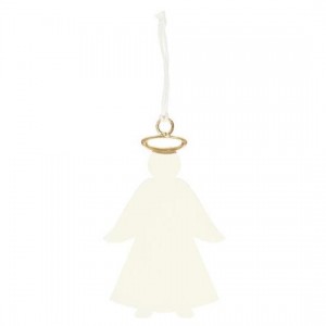 Metal Engel med glorie til ophæng My Nostalgic Christmas