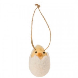 Kylling i æggeskal til ophæng filt