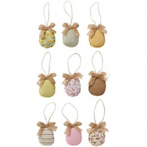 Påskeæg til ophæng 1 stk ass