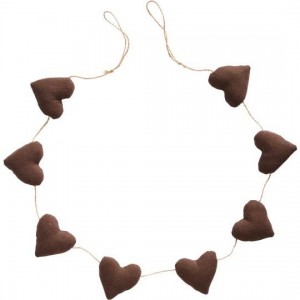 Ranke med 8 brune hjerter My Nostalgic Christmas