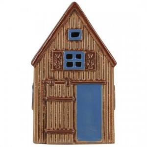 Lade til fyrfadslys Visby blå ladedør