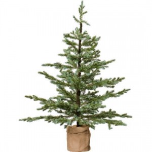Grantræ kunstig i jutepose 125 cm