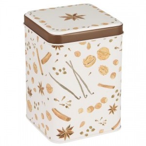 Dåse med julens krydderier firkantet
