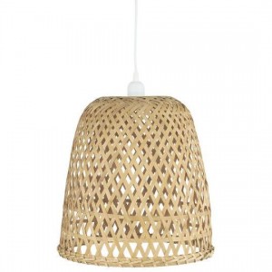 Hængelampe med bambusflet ledning L:170 cm