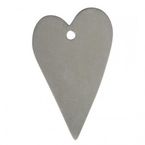 Hjerte til indpakning grå