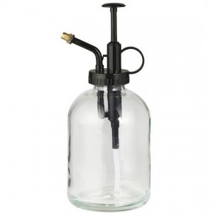Forstøver glas med sort top 300 ml Forstøver glas med sort top 300 ml