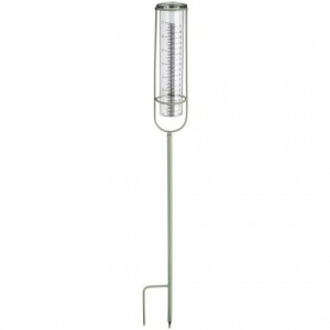 Regnmåler med jordspyd grøn