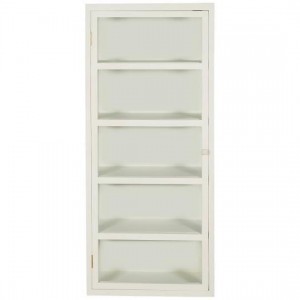 Vægskab Gilleleje med 5 hylder 3 glassider Vægskab Gilleleje med 5 hylder 3 glassider