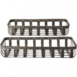 Kurvesæt med 2 stk i metal 56 cm og 46 cm