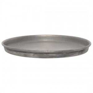 Lysbakke med kant 16cm zink Lysbakke med kant 16cm zink