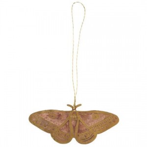Sommerfugl med wire messing 8cm Gloria