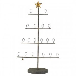 Stander med fod 18 clips stjerne i toppen