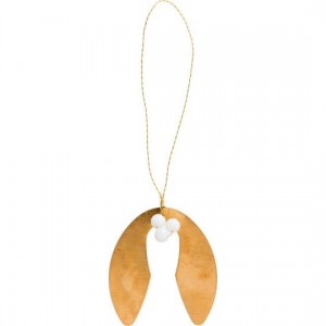 Mistelten 5,5 med perler Gloria messing