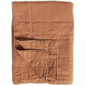 Klassisk quilt cognac 130x180cm Klassisk quilt cognac 130x180cm