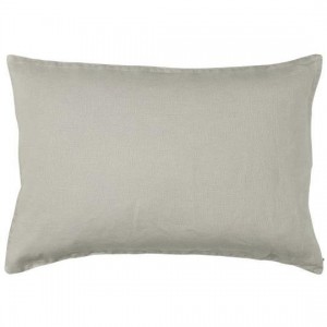 Pudebetræk hør ash grey 40x60cm