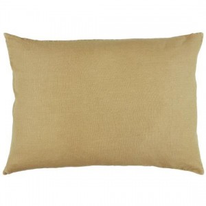 Pudebetræk hør mustard 50x70